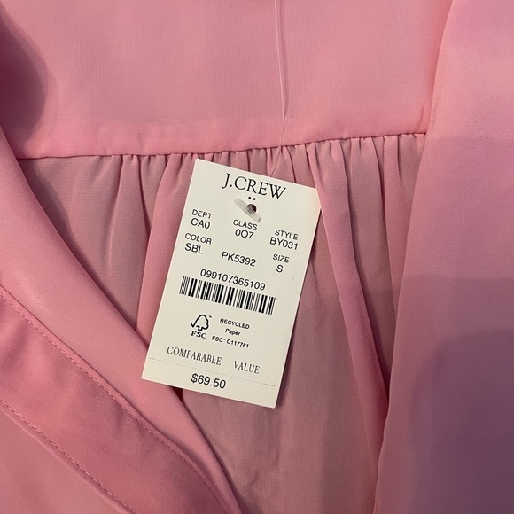 NWT J.Crew Sleeveless Pink Blouse Size S - Picture 2 of 6